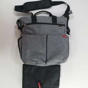 SKIP HOP diaper baby bag changing pad gray